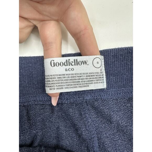 Goodfellow & Co Mens Pajama Pants Size Small Jogger Sweatpants Blue Drawstring - Picture 3 of 10